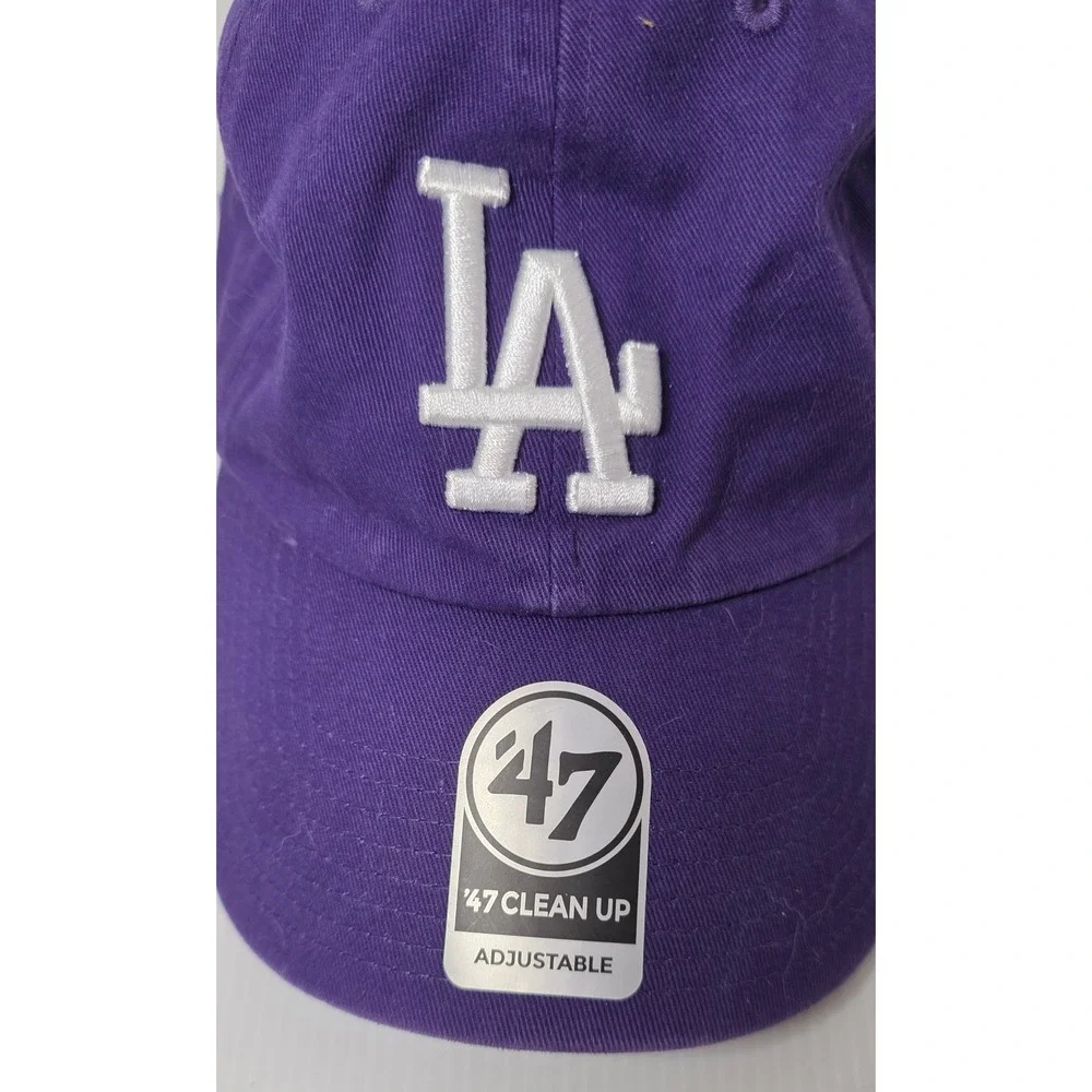 '47 LA Dodgers Clean‎ Up Adjustable Hat Purple MLB Cap OSFA